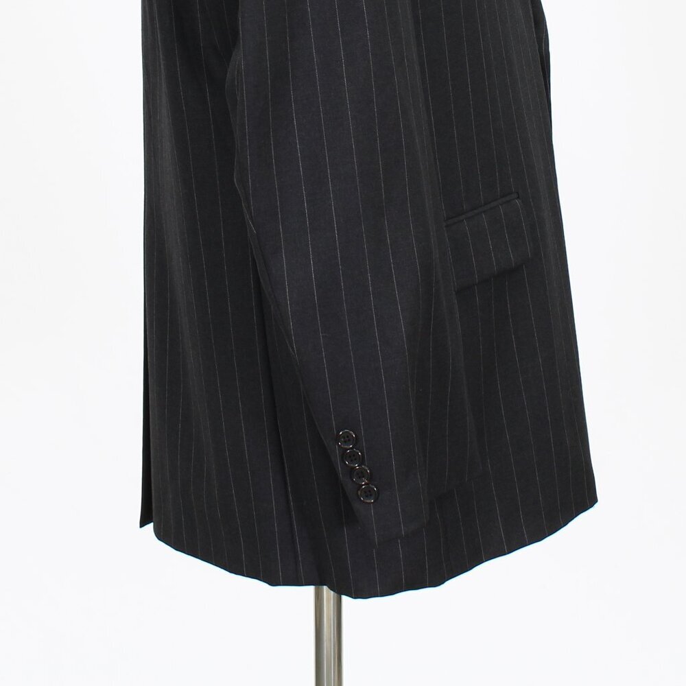 Hickey Freeman 43R Gray Striped 2-Button Blazer Suit Jacket G588 - Picture 6 of 11